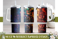 Dark Glitter Tumbler Template, 40 Oz Tumbler Design Product Image 1