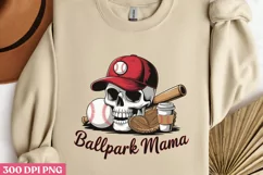 Ballpark Mama PNG, Baseball Mama Sublimation PNG Product Image 2