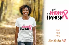 My mom is a fighter, Ribbon svg, Cancer svg, Product Image 1