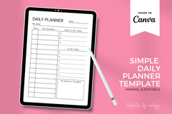 Ultimate Minimalist Daily Planner Template Canva Product Image 1