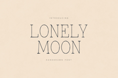 Lonely Moon Elegant Handdrawn Serif Font Product Image 1