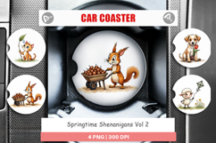 Springtime Shenanigans Car Coaster Product Image 1