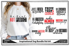 Inspirational SVG Bundle, Self Love Svg, Funny Quotes Svg Product Image 1