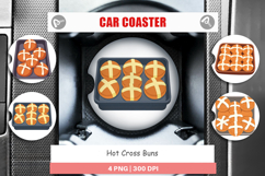 Car Coaster Hot Cross Buns Product Image 1