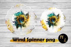 Wind Spinner sublimation,Sunflower Wind Spinner design Product Image 1
