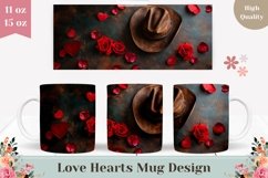 Western Mug Wrap Design, Cowboy Mug Template Product Image 1
