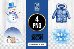 Winter Outfit Clipart Sublimation PNG Product Image 1