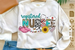 Registered Nurse PNG Sublimation Design, RN Shirt Graphic, C Product Image 1