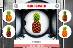 Car Coaster Pineapple Product Image 1