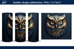 Owl tumbler sublimation, seamless tumbler wrap design Product Image 1