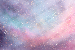 Pastel Galaxy Glitter Sparkle Background Texture Product Image 1
