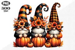 Halloween Gnomes Sublimation - Clipart PNG Design Product Image 1