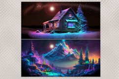 Mugs with a Christmas pattern I 8 mug designs, JPG Product Image 2