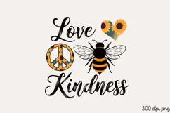 Love Kindness PNG, Sunflower Sublimation PNG Product Image 2