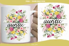 Floral Bouquet | Sublimation Design | Auntie Png Product Image 1