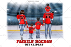 Hockey Family clipart: &quot;HOCKEY CLIPART&quot; Hockey jerseys PNG Product Image 1
