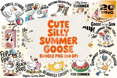 Cute Silly Summer Goose Bundle PNG Product Image 1