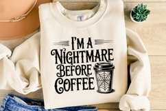 I Nightmare before coffee Svg | Halloween Svg | Shirt Svg Product Image 1