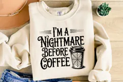 I Nightmare before coffee Svg | Halloween Svg | Shirt Svg Product Image 1