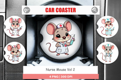 Car Coaster Nurse Mouse Product Image 1