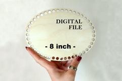 Oval basket base digital file, make myself handmade craft cr Product Image 1