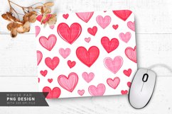 Heart Patterns Galore Mouse Pad PNG Design Product Image 1