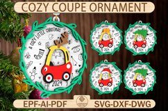 Christmas Cozy Coupe Ornament Svg Product Image 1
