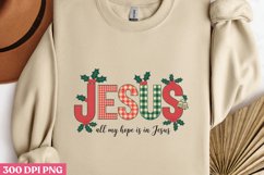 JESUS All my hope PNG, Christian Jesus Sublimation Product Image 2