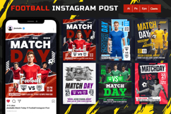 Football Match Day Instagram Post Product Image 1