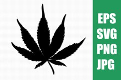 Cannabis SVG illustration .Cannabis SVG clipart Product Image 1