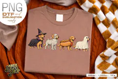 Halloween Golden Retriever DTF PNG Product Image 7