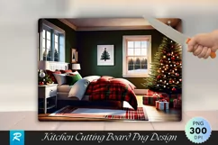 Farmhouse Bedroom with Christmas Charm Cutting Board PNG Product Image 1