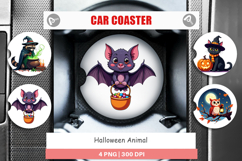 Car Coaster Halloween Animals Product Image 1