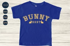 Easter Saying Bunny Baby SVG PNG | Baby Shower SVG Bunny Product Image 1