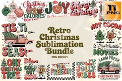 Retro Christmas PNG Sublimation Bundle 11 Product Image 1