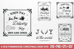 Old Farmhouse Christmas Sign SVG Product Image 1