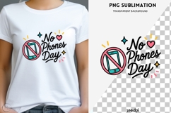 No Phones Day PNG | Summer Bucket List Clipart, Screen Free Product Image 1