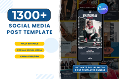 Social Media Post Template Bundle Kit | Promotion Post Canva Product Image 1