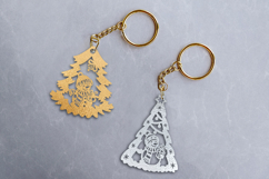 Christmas tree decorations with snowmen. Cut out Product Image 2