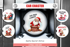 Santa Secrets Car Coaster Product Image 1