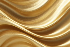 A luxurious golden fabric with smooth flowing waves and fold Product Image 1