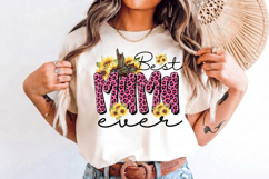 Best Mama ever PNG sublimation | Mother's Day PNG T-Shirt Product Image 4