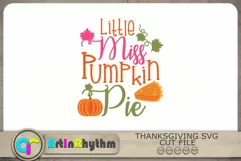 Little Miss Pumpkin Pie Svg, Thanksgiving Svg, Fall Svg Product Image 2