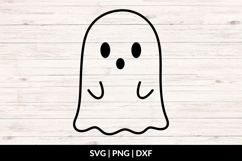 Cute Surprised Ghost SVG, Halloween Ghost SVG Product Image 1