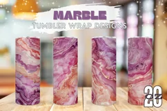 Pink Marble Tumbler Template, Purple Tumbler Sublimation Product Image 1