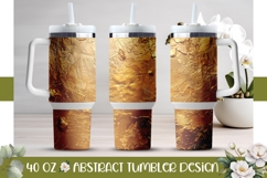 Gold Tumbler Wrap, Gold Glitter 40 Oz Tumbler Template Product Image 1