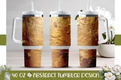 Gold Tumbler Wrap, Gold Glitter 40 Oz Tumbler Template Product Image 1