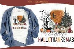 Hallo Thanksmas | Png Sublimation Design | Merry Christmas Product Image 1