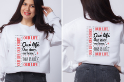 our life. our story. our home. this is us svg design Product Image 1