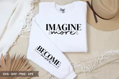 Imagine more SVG - Mother's Day Sleeve T shirt Design Product Image 1